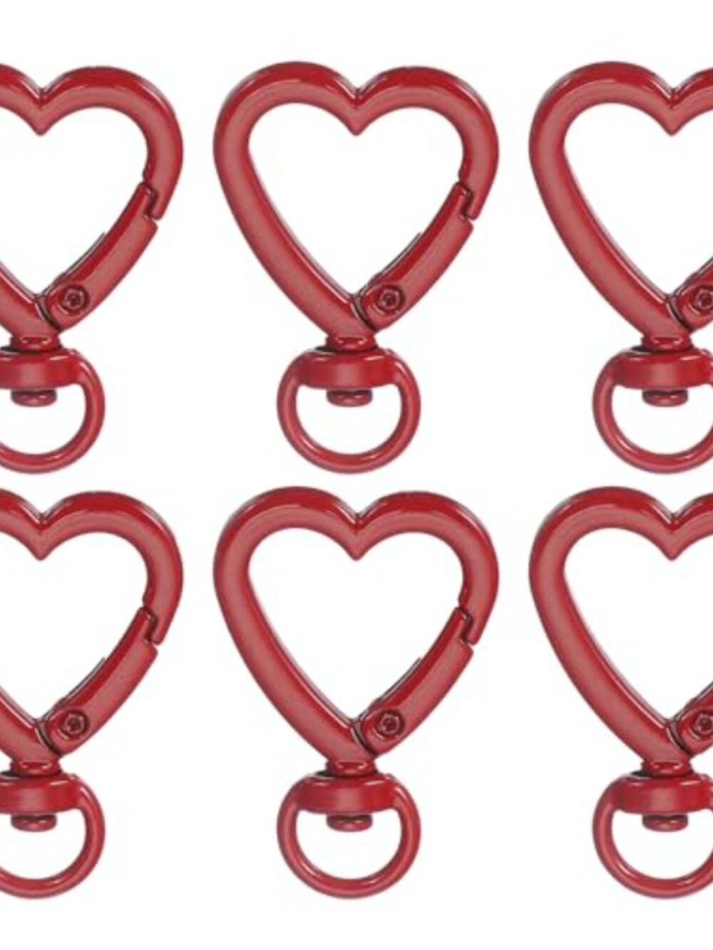 Heart Swivel Buckles Zinc Alloy Keychain Clips DIY Crafts Hooks